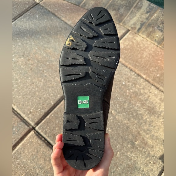 Cougar - Nubuck Leather Waterproof Flat Ankle Boots - Picture 3 of 6